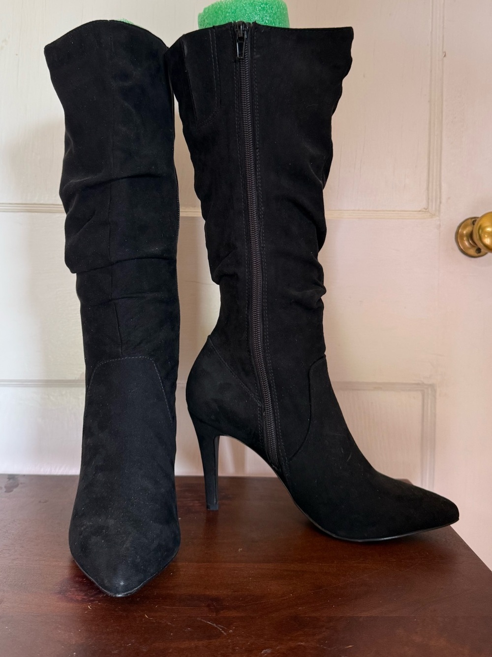 Fergalicious suede slouchy boots